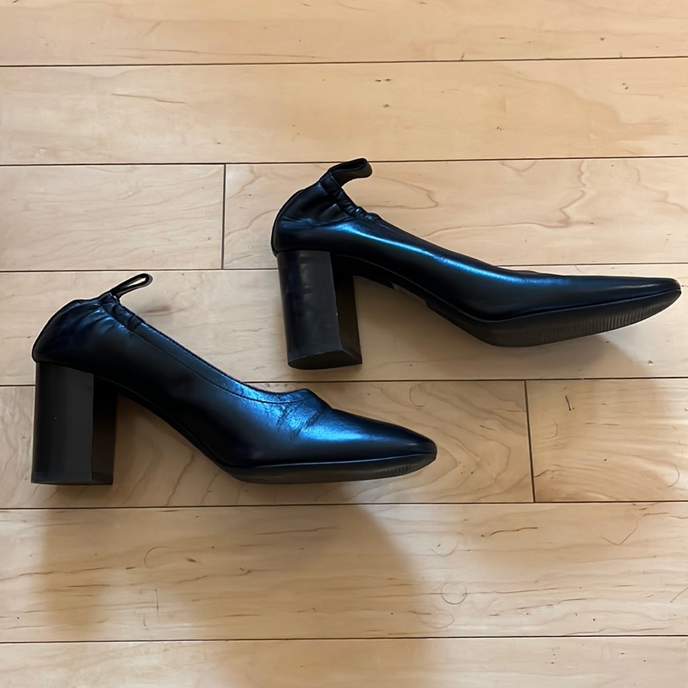 Everlane Leather Block Heel pump - size 7, black, like new